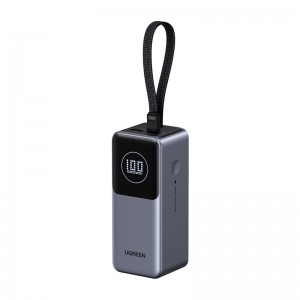 Powerbank 20000mAh Ugreen PB723, USB 2x USB-C, 130W (szürke)