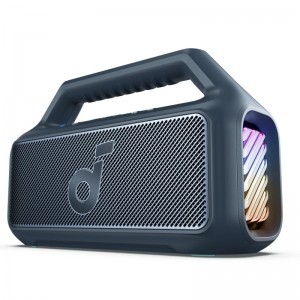 Bluetooth Hangszóró Anker SoundCore Boom 2, 80W, TWS, RGB, Vízálló, Kék A3138031