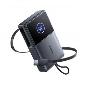 Joyroom JR-PR1 10000mAh 22.5W Powerbank with Built-in Retractable USB-C Cable - Black