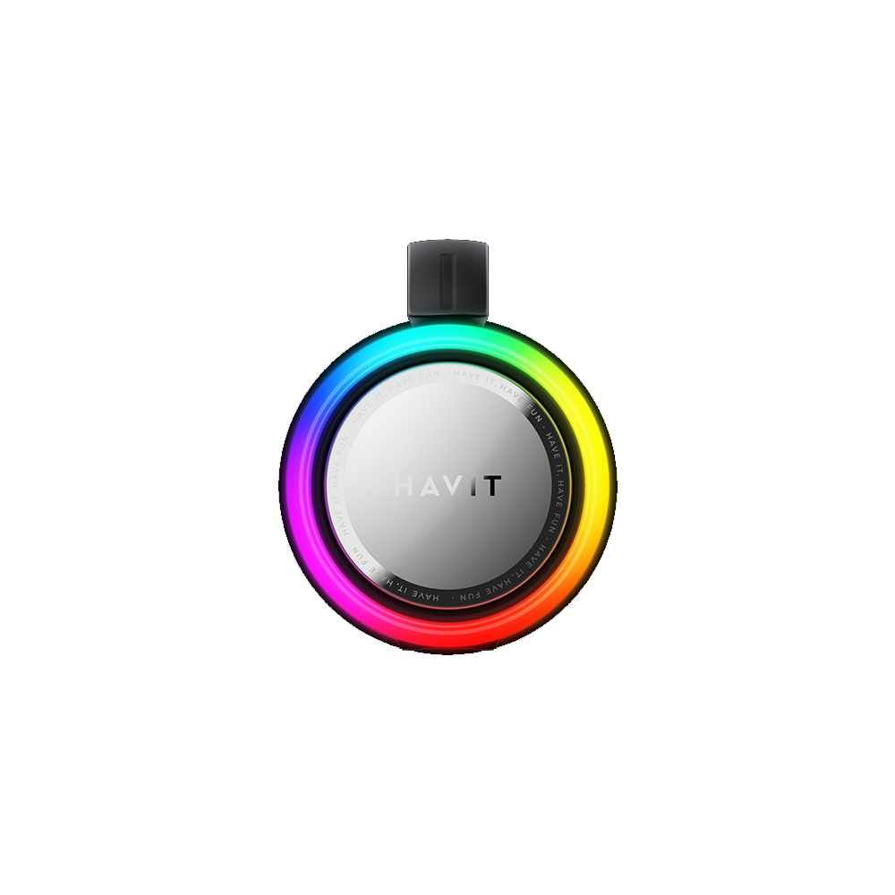 Bluetooth 5.3 hangszóró (SK834BT) Havit - Type-C, TWS, TF, FM, USB, RGB világítás, IPX6, 4000mAh - Fekete-3
