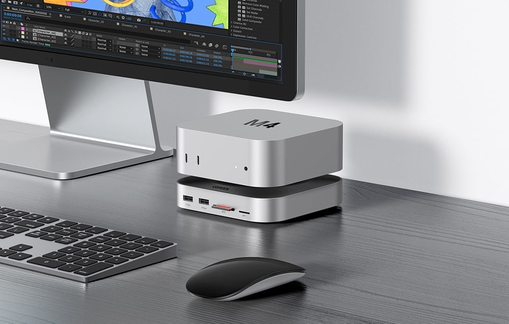 Ugreen CM841 11 az 1-ben dokkolóállomás, USB-C (szürke)-1