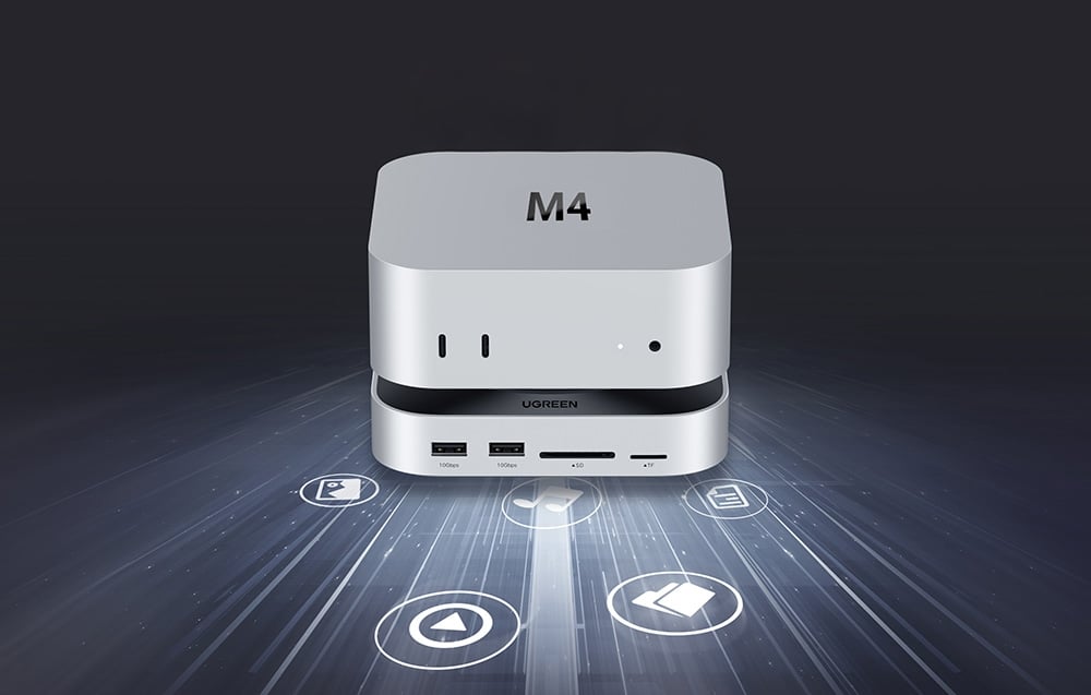Ugreen CM841 11 az 1-ben dokkolóállomás, USB-C (szürke)-3