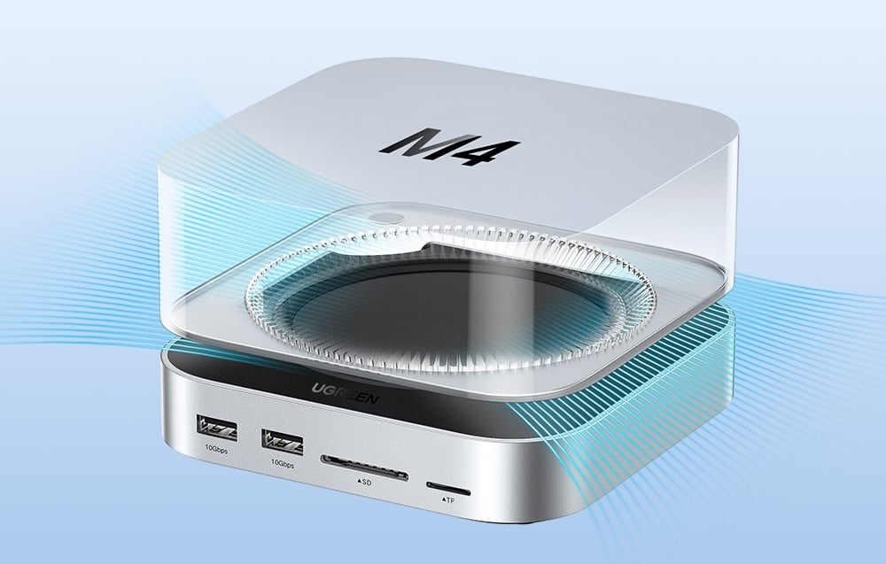 Ugreen CM841 11 az 1-ben dokkolóállomás, USB-C (szürke)-5