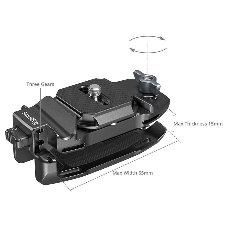 Smallrig 5053 Camera Clip with Quick Release Mount Plate Kit-2