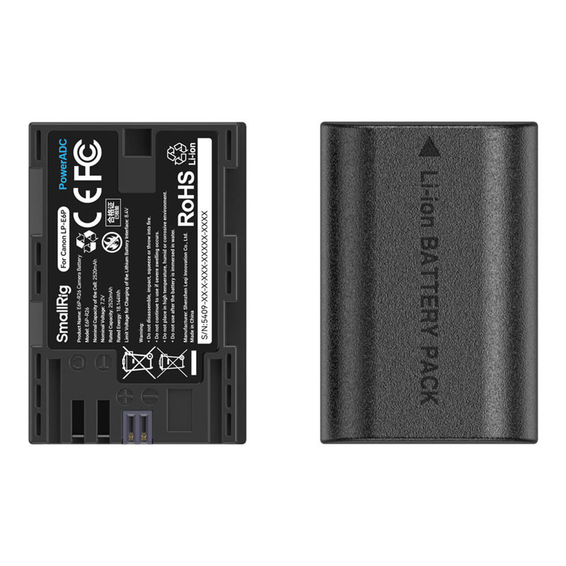 Smallrig 5409 Camera Battery and Charger Kit for Canon LP-E6P-2