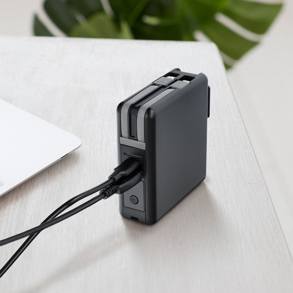 FORCELL F-ENERGY multifunkcionális töltő 20W 5 az 1-ben USB-C/villám kábellel, 10000mAh power bankkal és vezeték nélküli töltéssel 15W-6