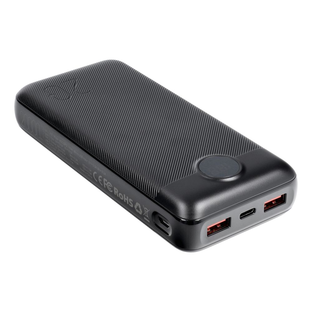VEGER powerbank 20 000 mAh PD QC3.0 2A 20W L20S (VP2039PD / W2039PD) fekete-16