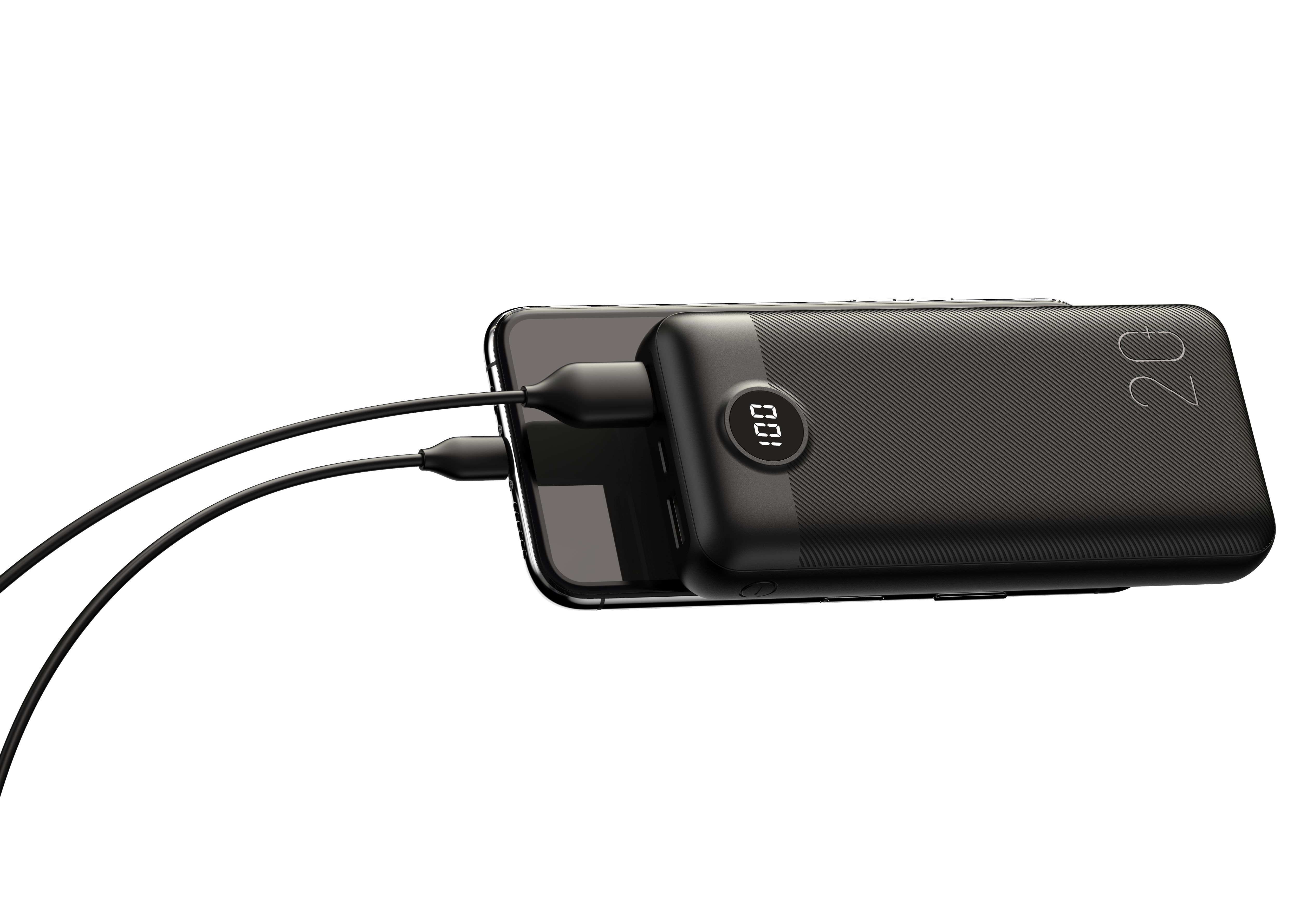 VEGER powerbank 20 000 mAh PD QC3.0 2A 20W L20S (VP2039PD / W2039PD) fekete-20