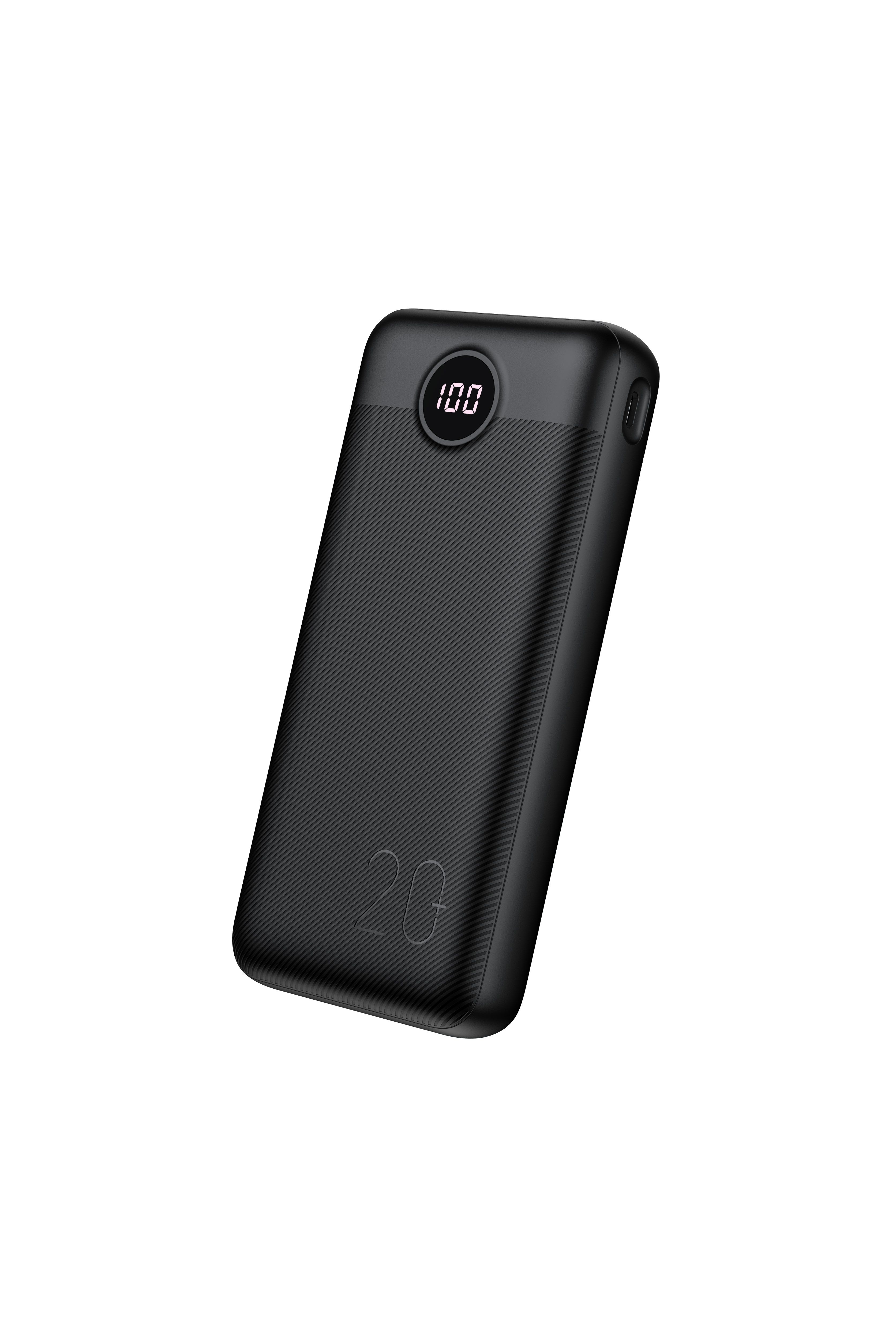 VEGER powerbank 20 000 mAh PD QC3.0 2A 20W L20S (VP2039PD / W2039PD) fekete-25