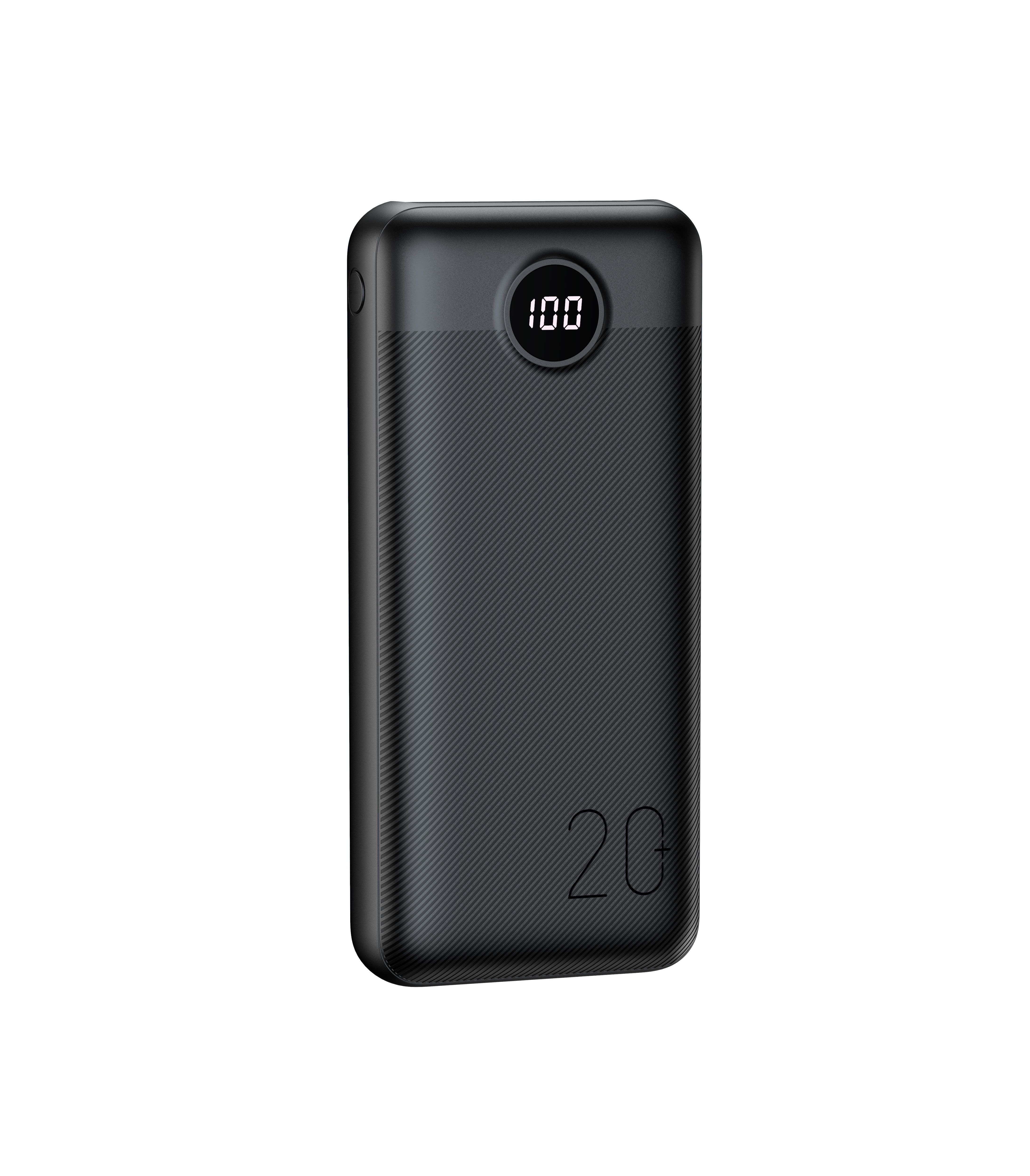 VEGER powerbank 20 000 mAh PD QC3.0 2A 20W L20S (VP2039PD / W2039PD) fekete-26