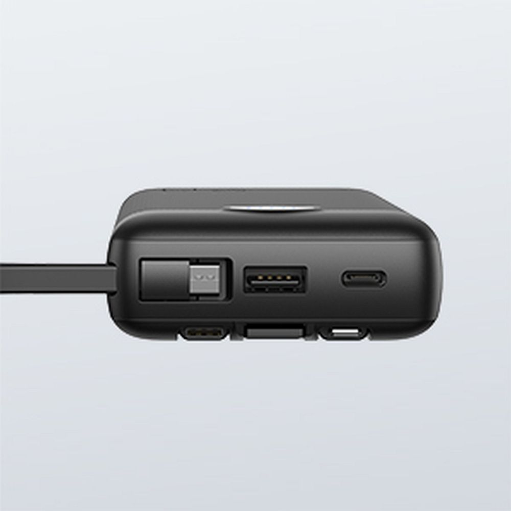 VEGER powerbank 20 000 mAh beépített kábelekkel Micro USB / Type C / Lightning C20 (W2047) fekete-12