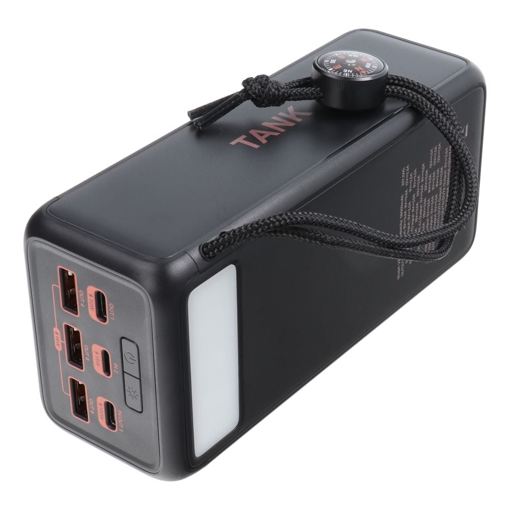 VEGER powerbank 56 000 mAh PD QC3.0 5A 130W Tank Boost (W5001C) fekete-6