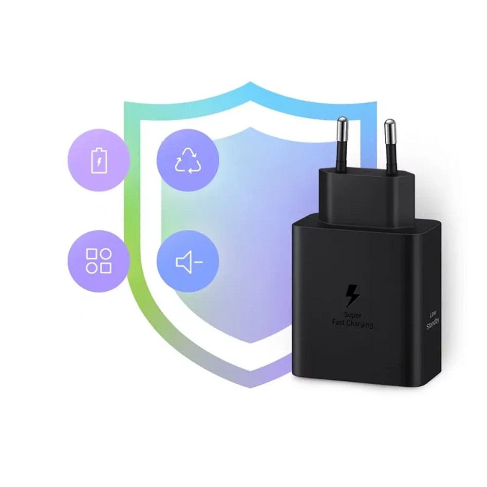 Samsung USB-C 50W hálózati adapter USB-C kábellel fekete gyári (EP-T5020XBE)-8