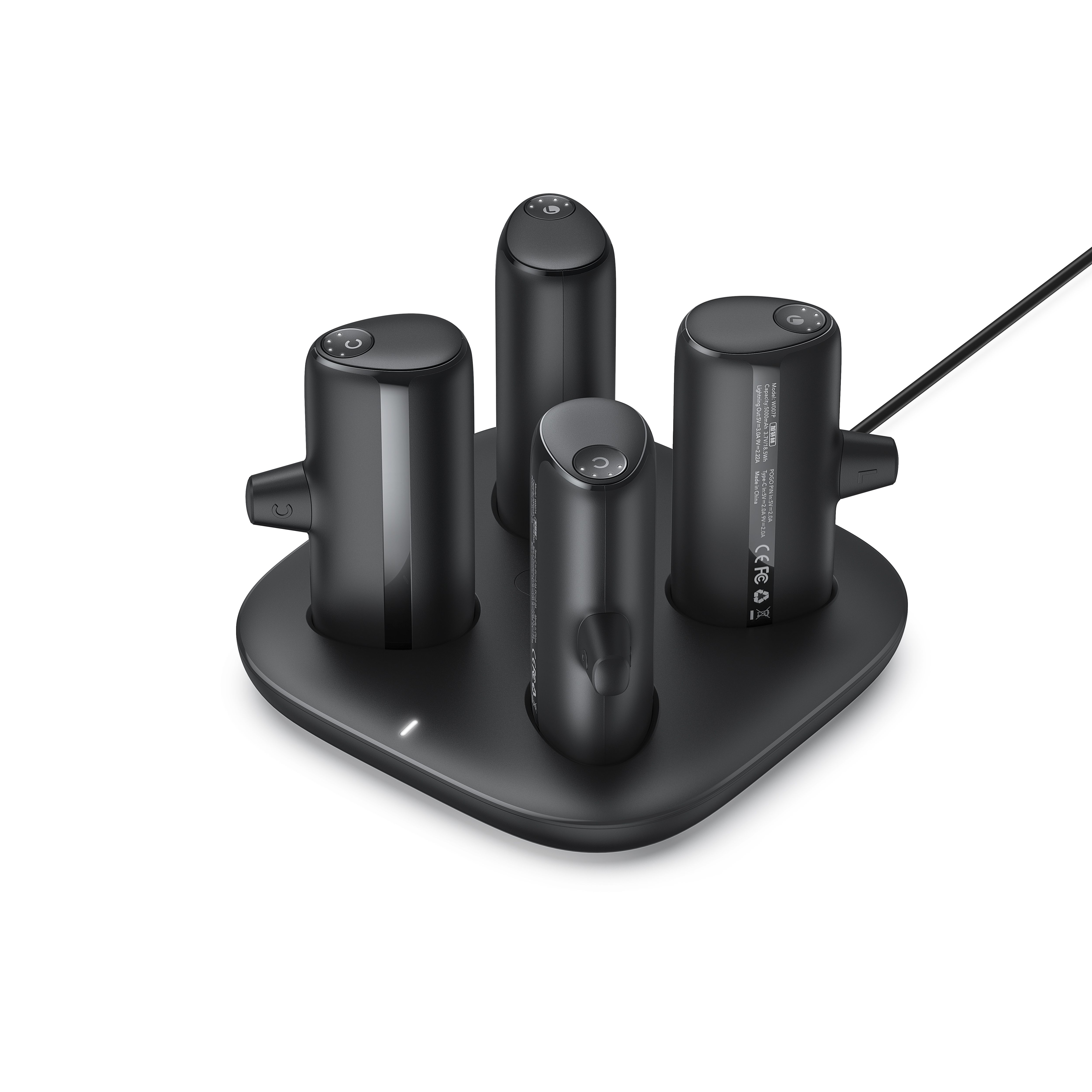 VEGER powerbank Pogo szett 4 x 5000 mAh fekete-0