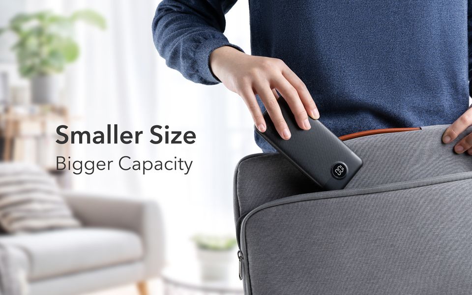 Powerbank Veger L10S (W1105PD) 10000mAh 20W 2A PD QC3.0 - fekete-1