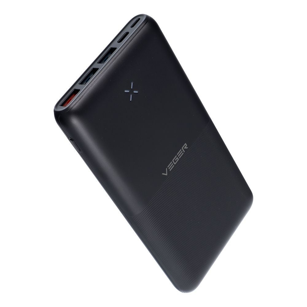 VEGER powerbank 20000 mAh PD QC3.0 3A 20W S22 (W2060) fekete-0