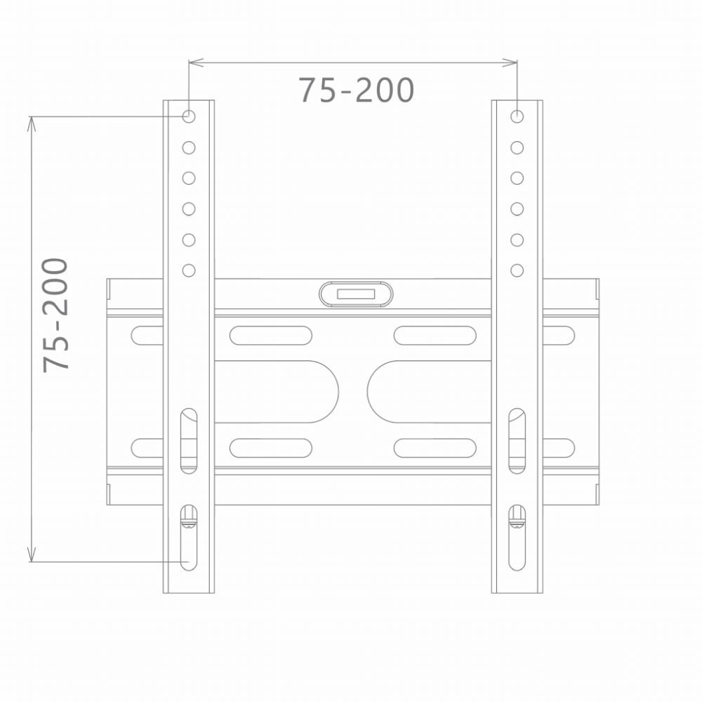 LED / LCD TV fali konzol 14 - 43″ 25KG nem állítható CV-20 fekete-5