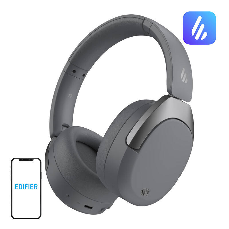 Edifier W830NB vezeték nélküli fejhallgatók (szürke)-0