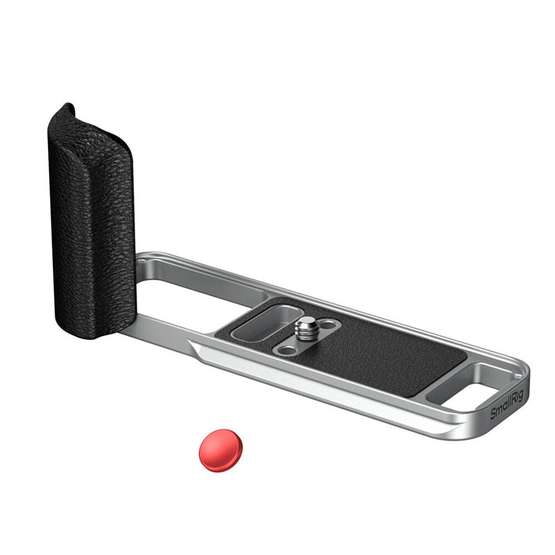 Smallrig 5447 L-Shaped Mount Plate with Silicone Handle for Fujifilm X-E5 Silver-3