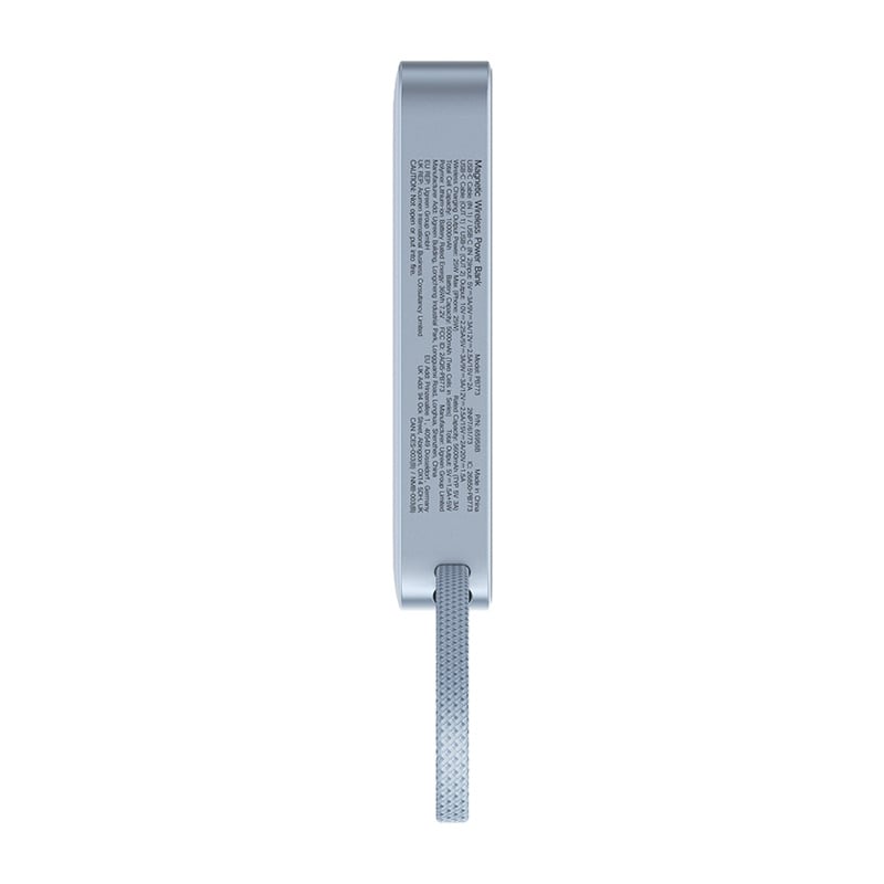 Ugreen MagFlow PB773 Magsafe powerbank 10000mAh, Qi2 25W (Szürke)-10