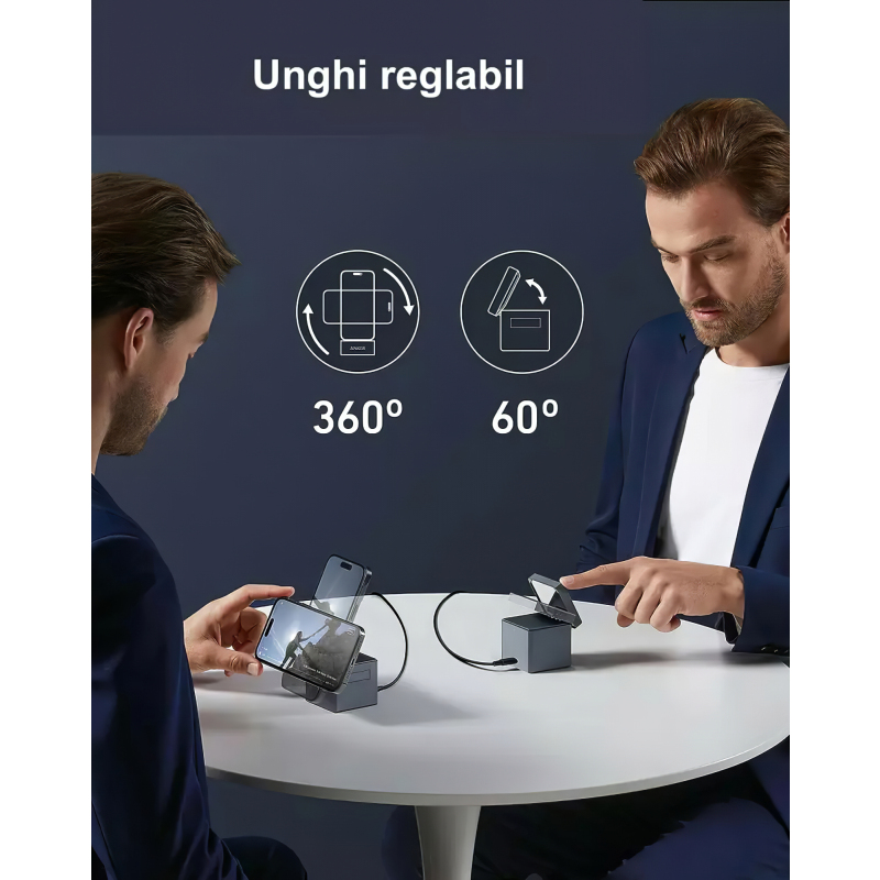 Anker 3 az 1-ben Cube vezeték nélküli töltő, 15W, 1.67A, fekete Y1811G11-6