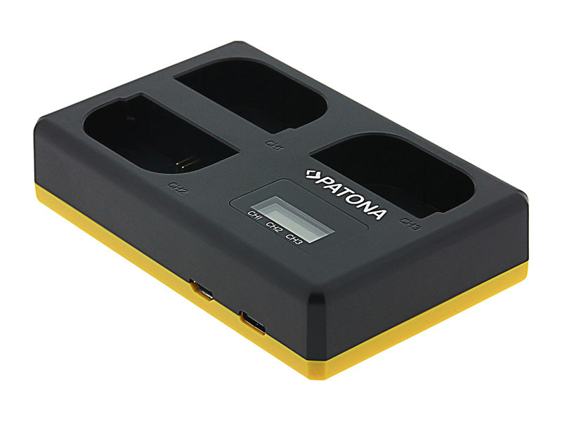 Patona Canon LP-E6 Tripla USB töltő (5D/60D/6D/7D/70D)-1