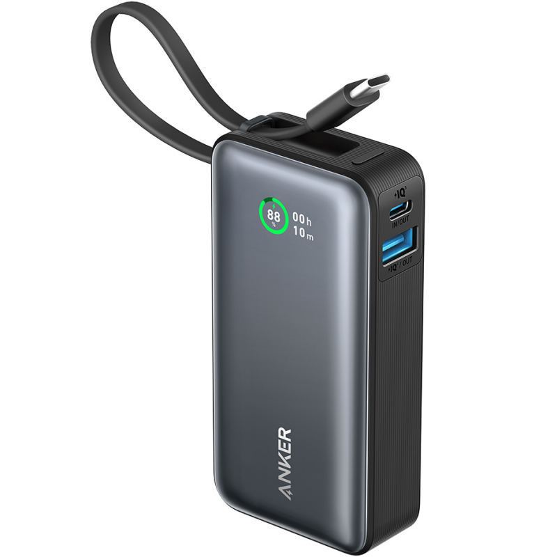 Powerbank Anker Nano, 10000mAh, 30W, QC + PD, Fekete A1259G11-7