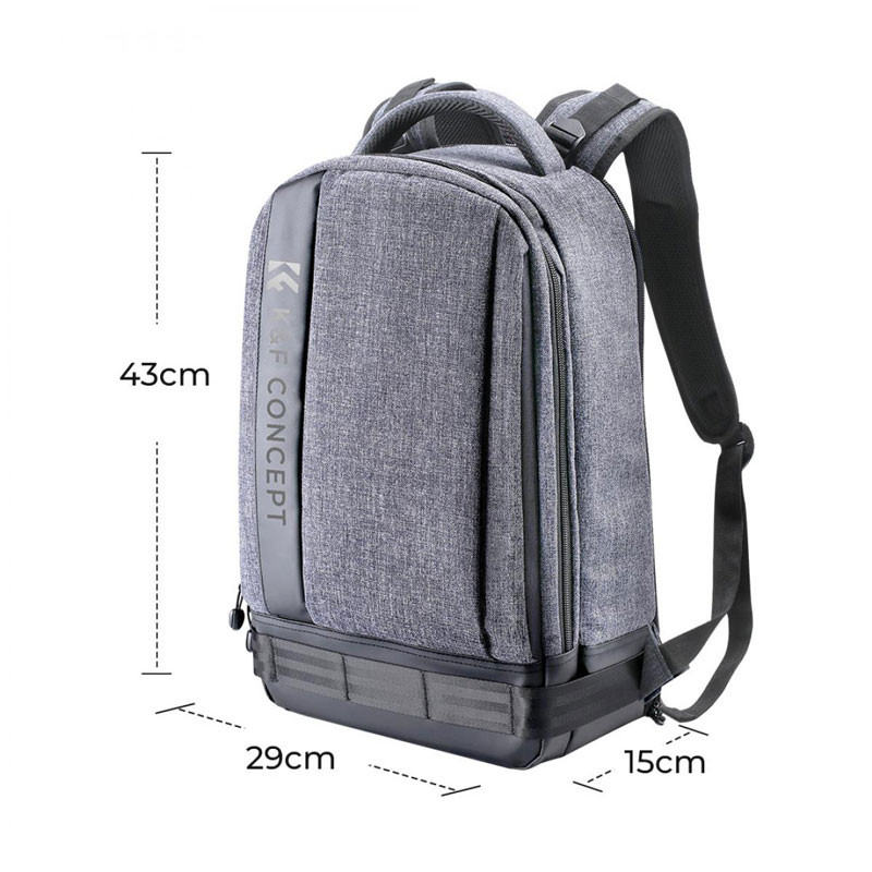 K&F Concept 18L Nature Wander 04 hátizsák (szürke)-1