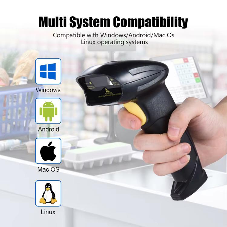 Vezeték nélküli 2D USB, vezeték nélküli vonalkódolvasó, QR kód olvasó YHD-8200DB-3