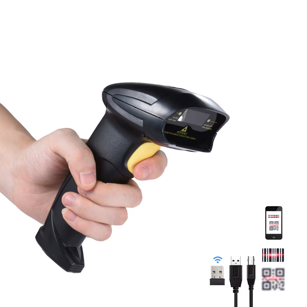 Vezeték nélküli 2D USB, vezeték nélküli vonalkódolvasó, QR kód olvasó YHD-8200DB-0