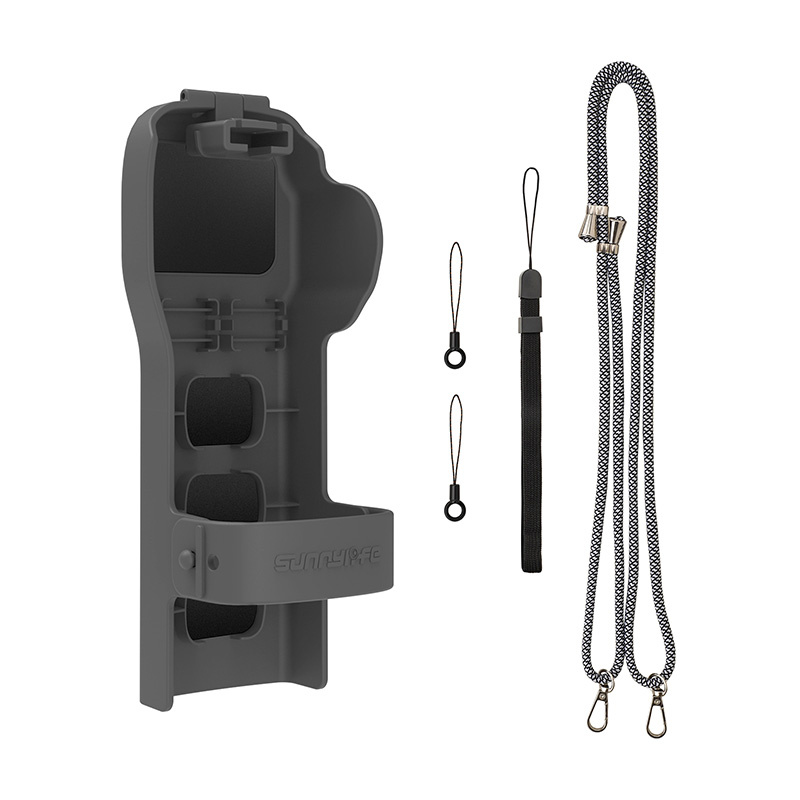 Sunnylife védőtáska szíjjal és zsinórral Osmo Pocket (szürke) tok-0