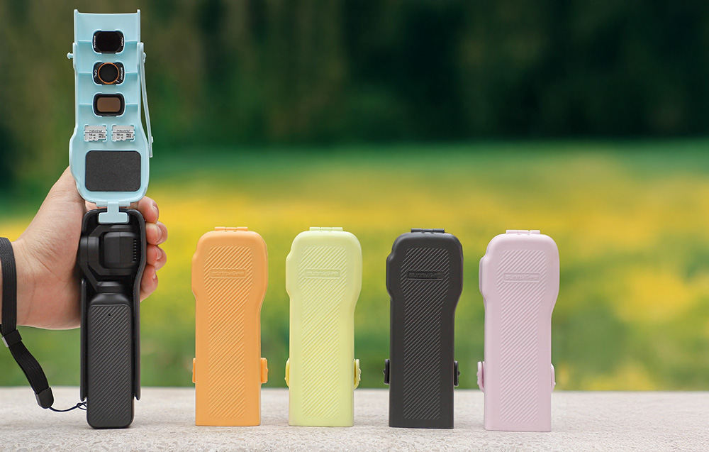 Sunnylife védőtáska szíjjal és zsinórral Osmo Pocket (szürke) tok-1