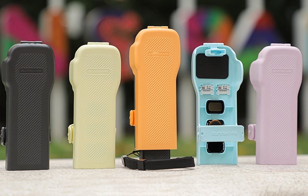Sunnylife védőtáska szíjjal és zsinórral Osmo Pocket (szürke) tok-3