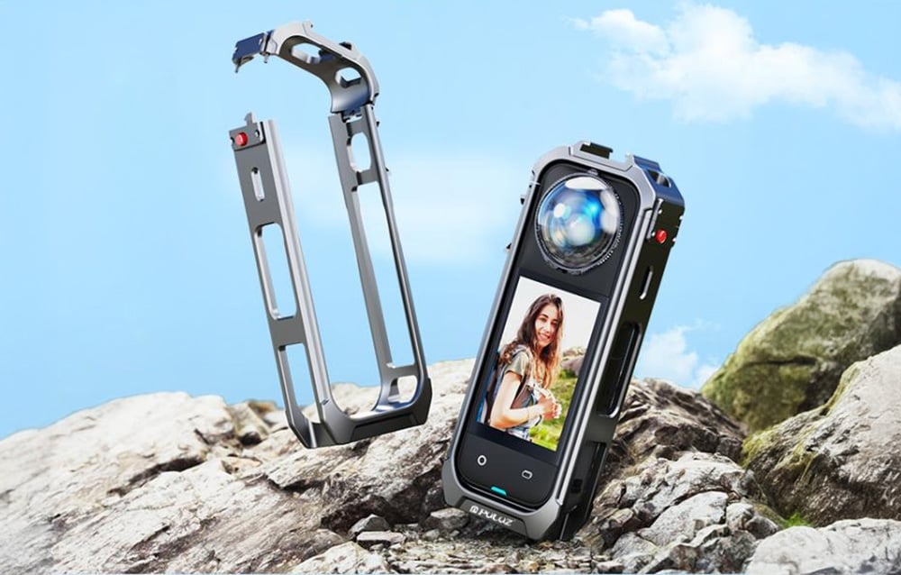 PULUZ Alumínium Ötvözet Védőtok Insta360 X5-hez-1