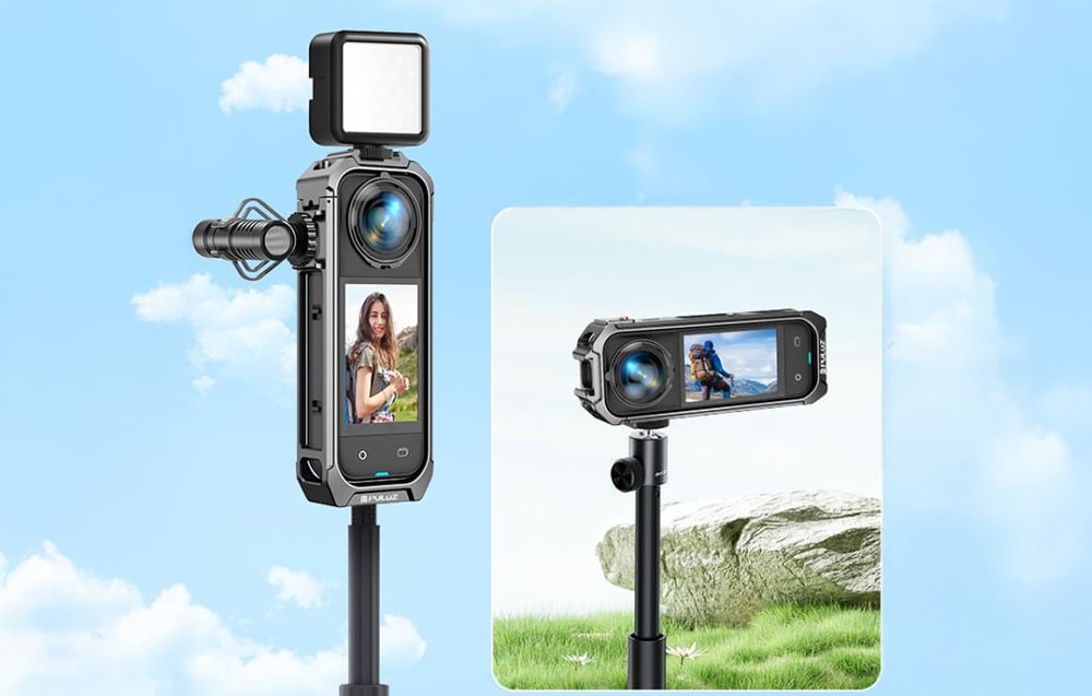 PULUZ Alumínium Ötvözet Védőtok Insta360 X5-hez-2