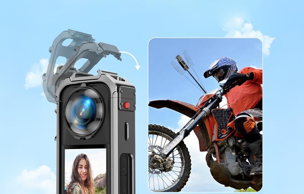 PULUZ Alumínium Ötvözet Védőtok Insta360 X5-hez-4
