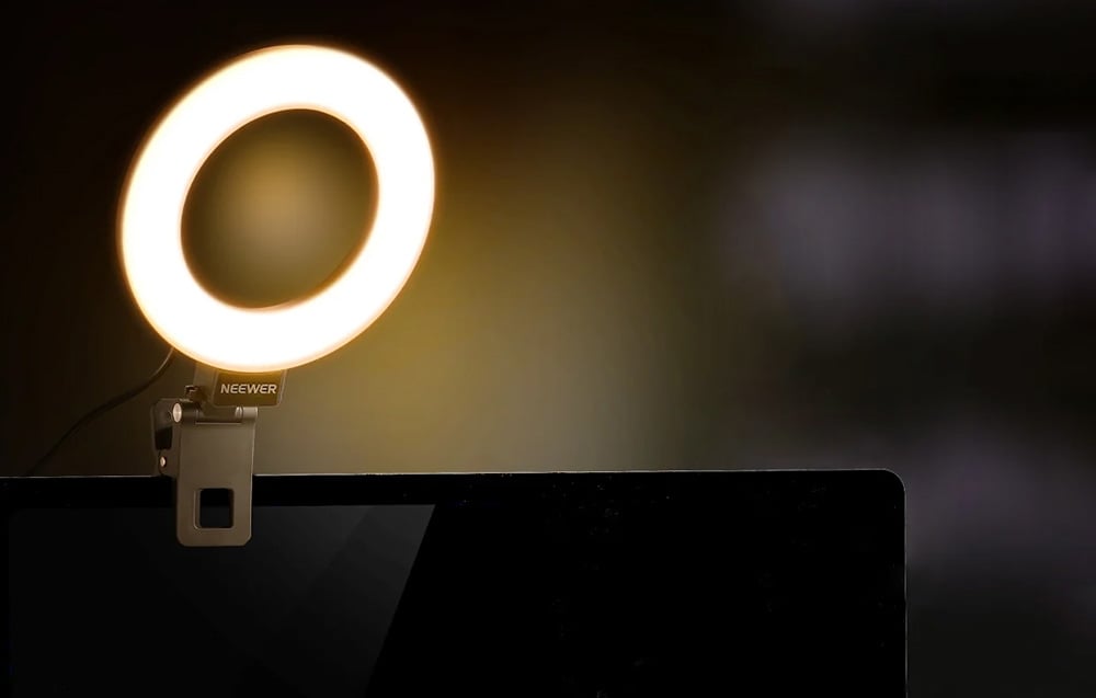Neewer BR60 csíptethető LED körfény / asztali állvány-4