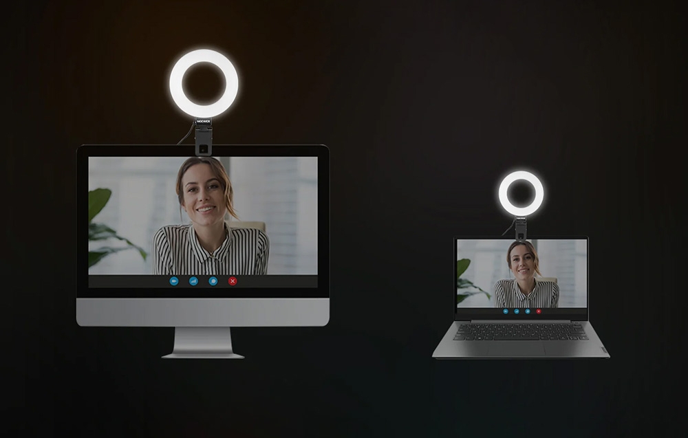 Neewer BR60 csíptethető LED körfény / asztali állvány-5