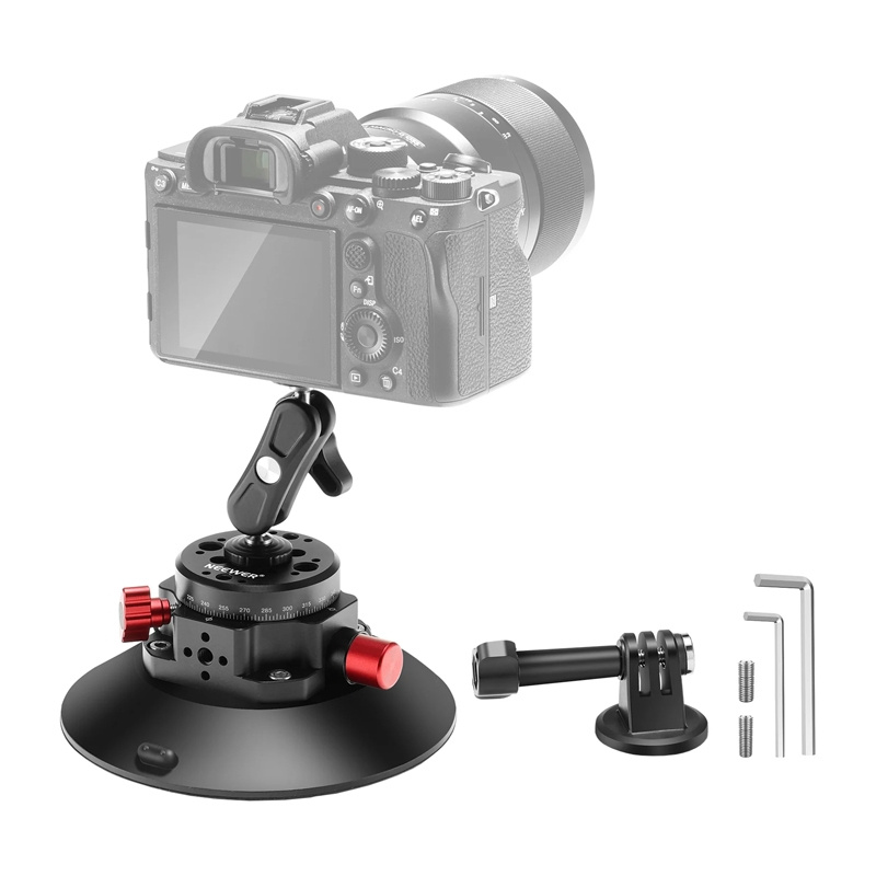 Neewer CA013 1/4 hüvelykes tapadókorongos rögzítő sportkamerákhoz (DJI Action, GoPro, Insta360)-0