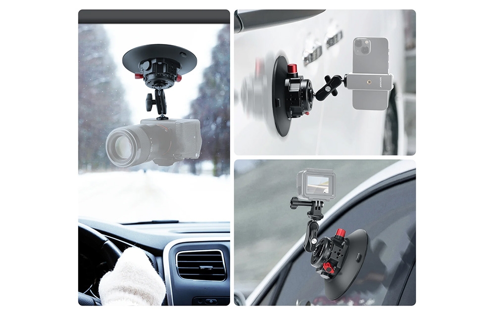 Neewer CA013 1/4 hüvelykes tapadókorongos rögzítő sportkamerákhoz (DJI Action, GoPro, Insta360)-1