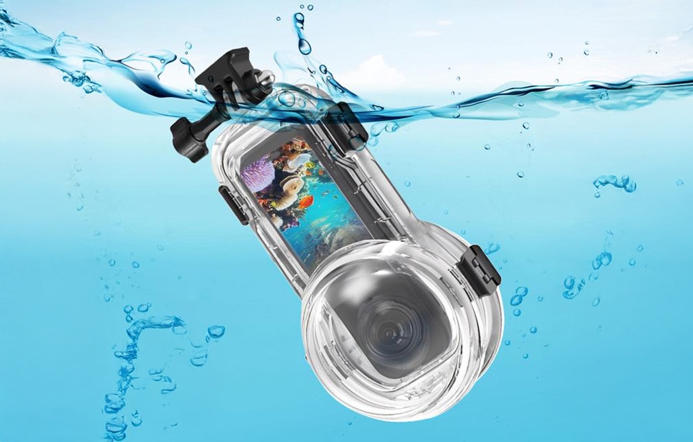 Puluz 60m Vízálló Merülő Tok Insta360 X5-hoz (Átlátszó)-1