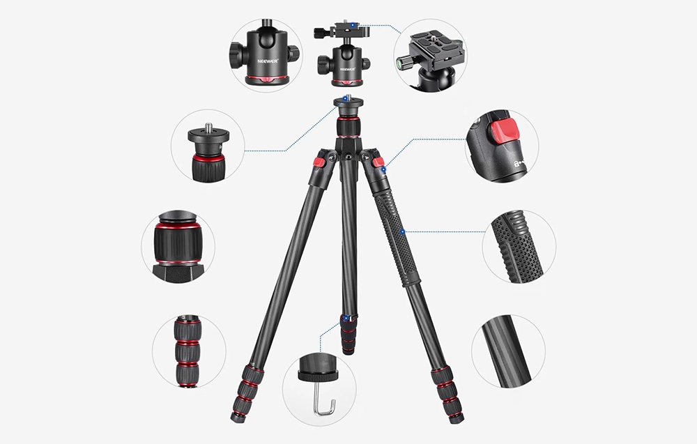 Neewer N55C tripod 168 cm-3
