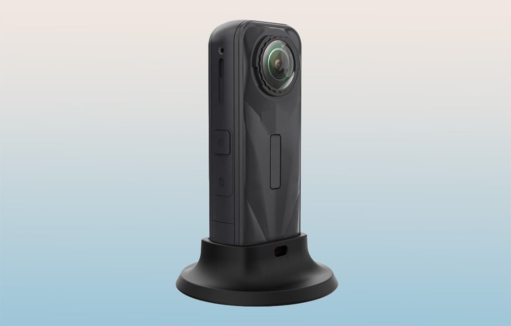 PULUZ szilikon dokkolóasztali ragasztós talp tartó (fekete) az Insta360 X5-hoz-4