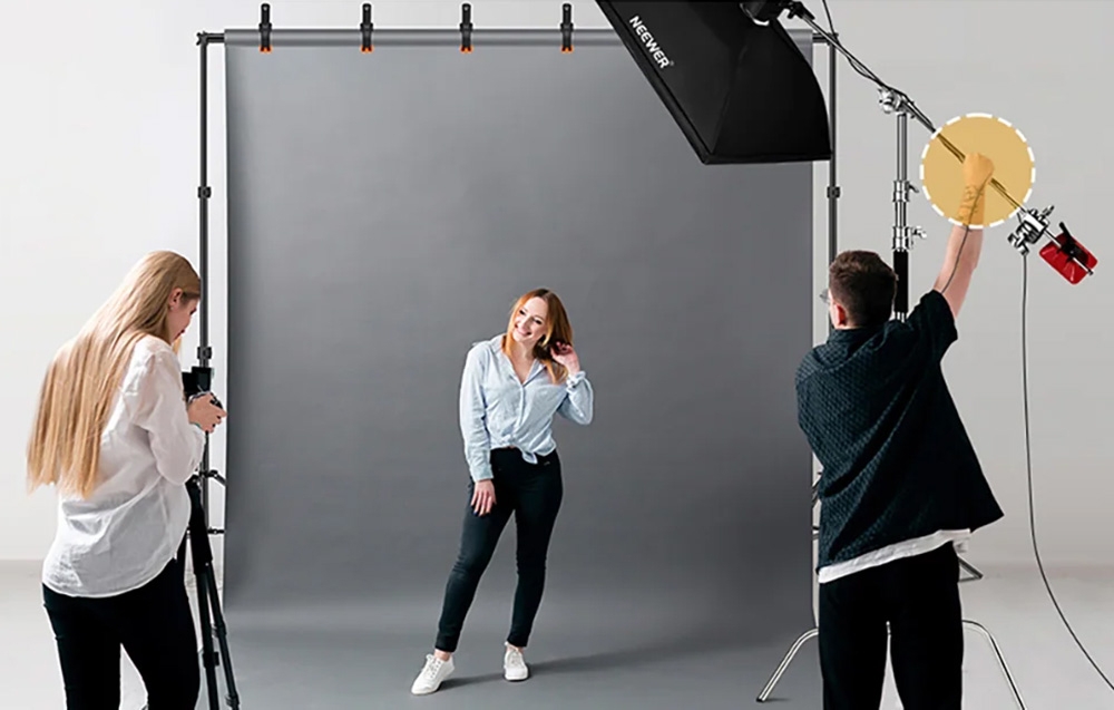 Neewer SC320 lighting C-állvány 128 cm-es alumínium lámpatartó állvány-3