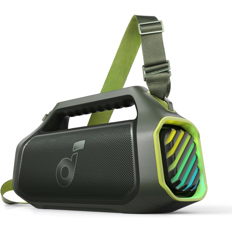 Bluetooth Hangszóró Anker Soundcore Boom 2 Plus, 140W, TWS, RGB, Vízálló, Zöld A3134061-0