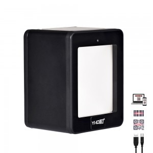 2D USB vonalkódolvasó, QR kód olvasó auto scann asztali YHD-9800D