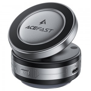 Acefast Autós tartó vezeték nélküli töltéssel (E29) műszerfalra, erős mágnesekkel, 110mAh - Fém szürke