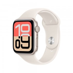 Apple Watch SE 3 GPS 40mm Starlight Alumínium Tok Starlight Sport Szíjjal - S/M (meh34mp/a)