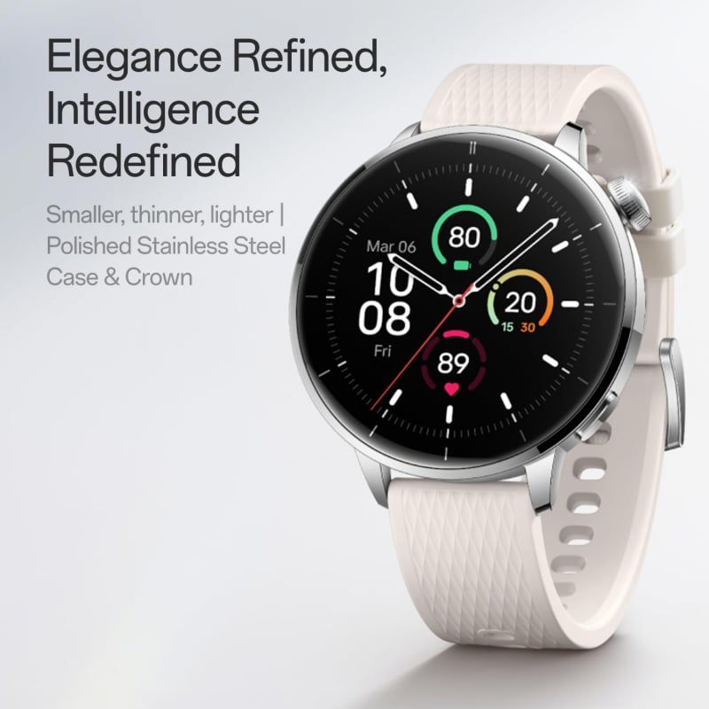 OnePlus Watch 3, 43mm, Ezüst Acél-4