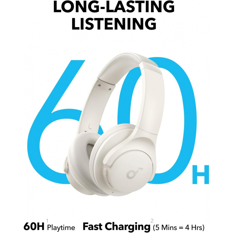 Bluetooth fejlhallgató MultiPoint Anker Q11i, Fehér A3005G21-3